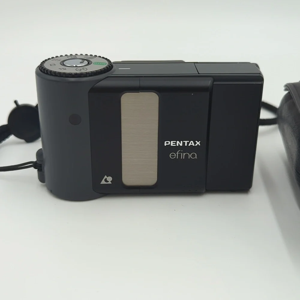 Pentax Efina APS Film Camera Vintage Black Compact Point & Shoot Retro Y2K